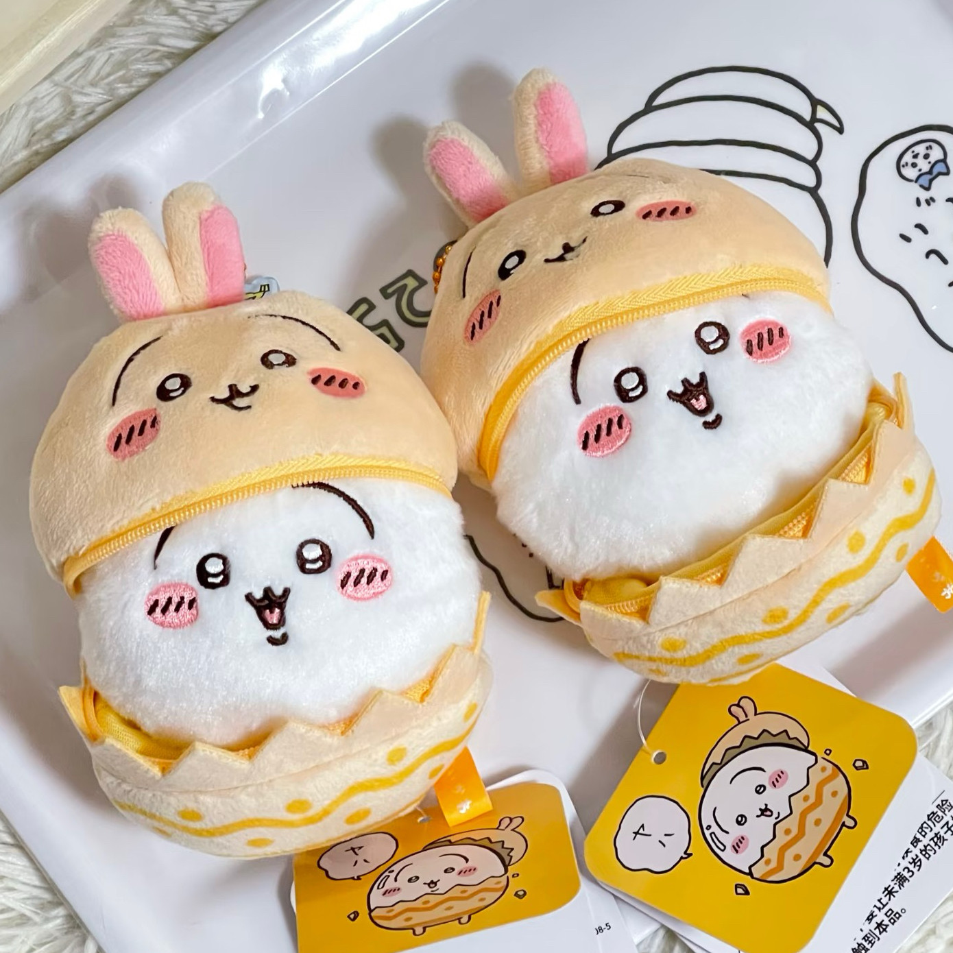 日本正版chiikawa复活蛋吉伊甜美可爱挂件乌萨奇卡通小八公仔玩偶