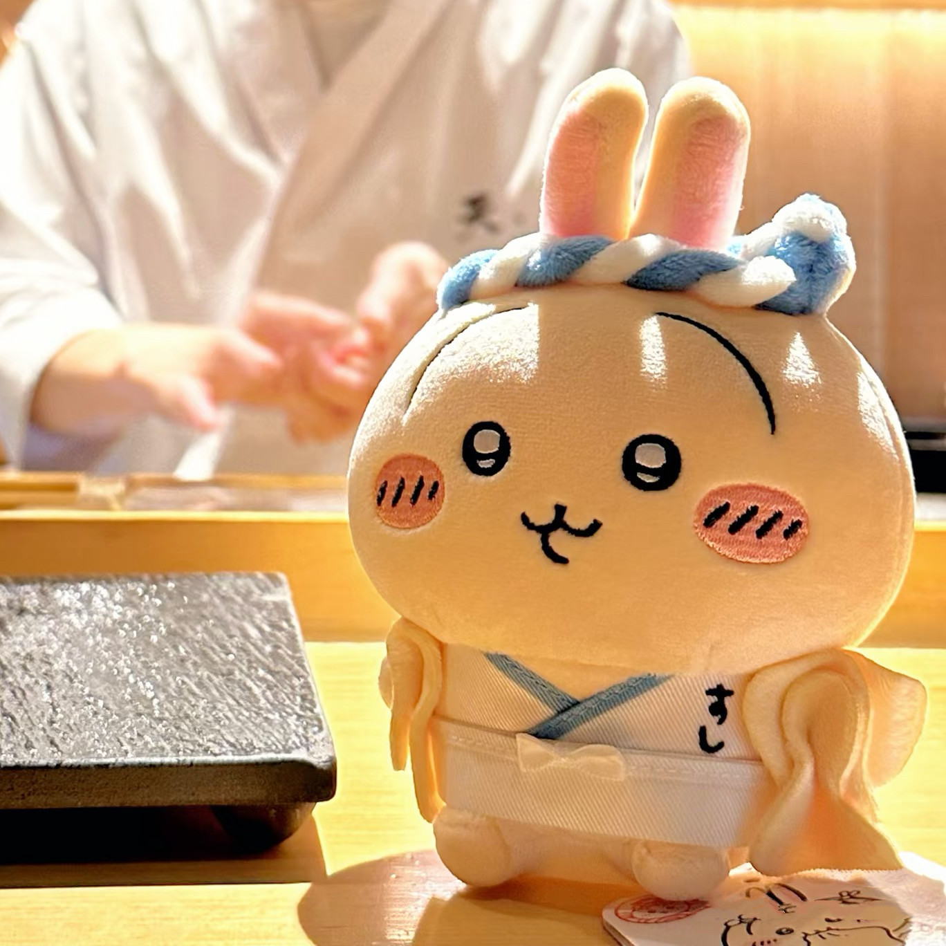 日本正版chiikawa寿司师傅乌萨奇公仔吉伊小八挂件卡哇毛绒大玩偶