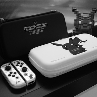 任天堂藤原浩宝可梦nintendo透明pc壳switch2 oled主机保护摇杆帽