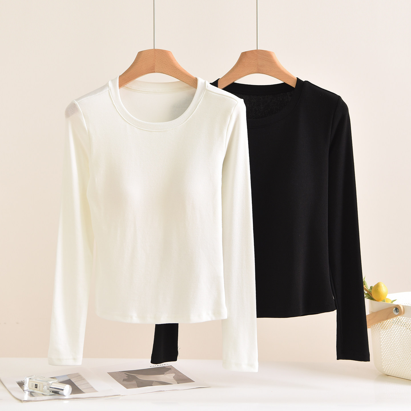 带胸垫针织衫女百搭长袖2025新款秋冬季圆领套头内搭外穿t恤上衣,女士内衣/男士内衣/家居服,吊带/背心/T恤/打底/肌底衣,淘宝优惠券,粉丝福利购,淘宝优惠卷