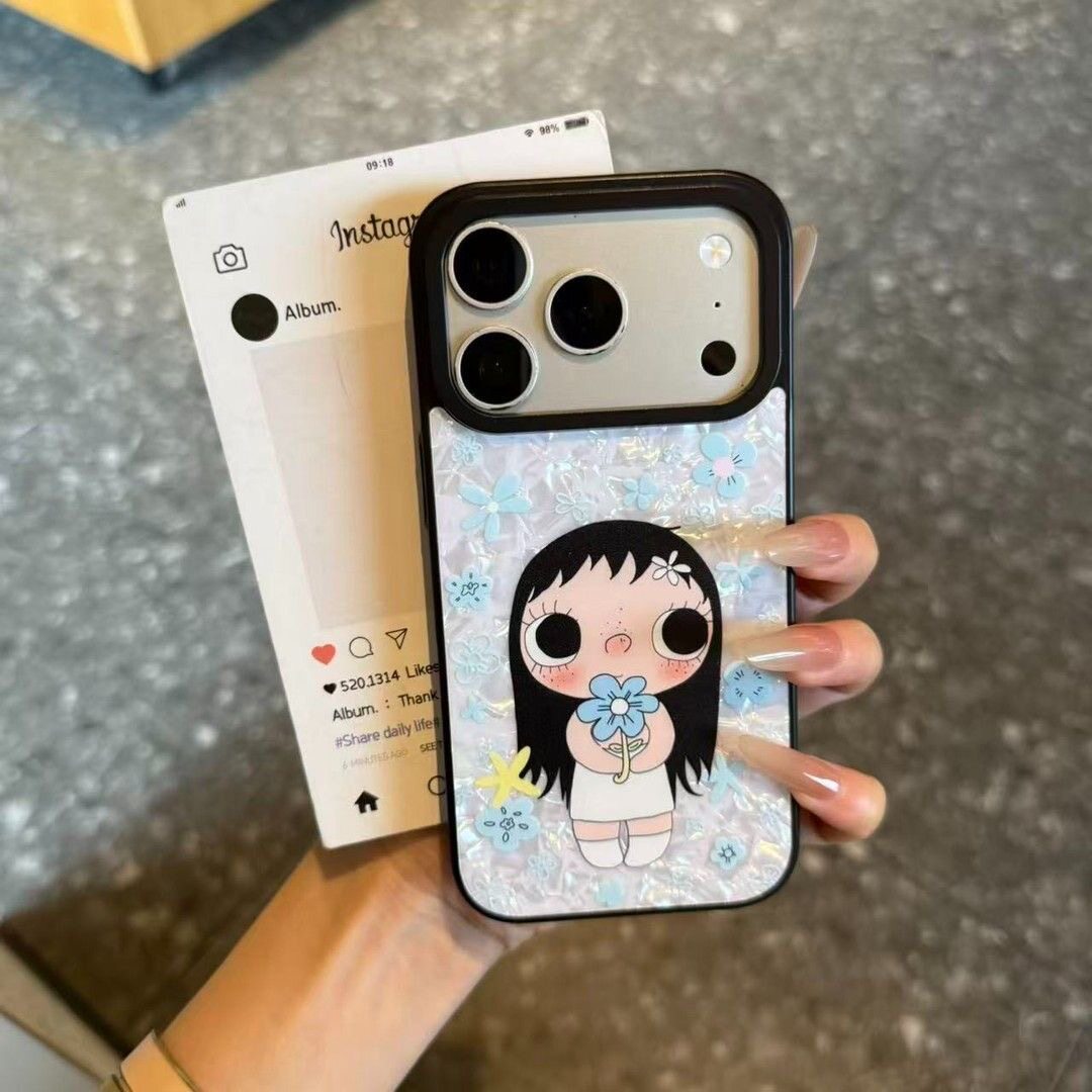 贝母小玉朋友新款适用苹果17ProMax手机壳iphone16/15纹理个性少女可爱华为pura80红米小米17vivo