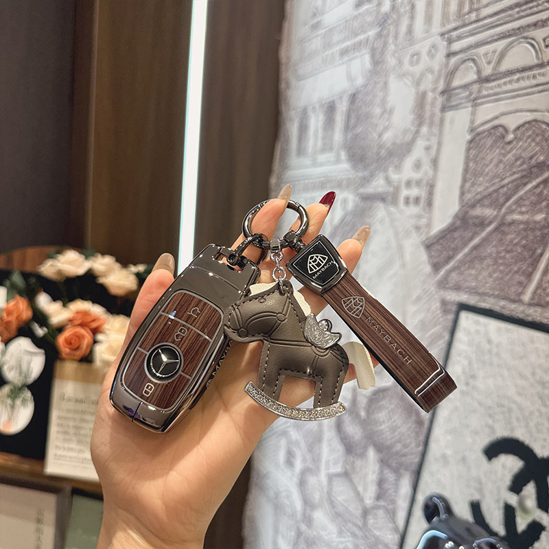 适用奔驰迈巴赫GLS480钥匙套GLS600 GLS450车S级全包高档壳金属