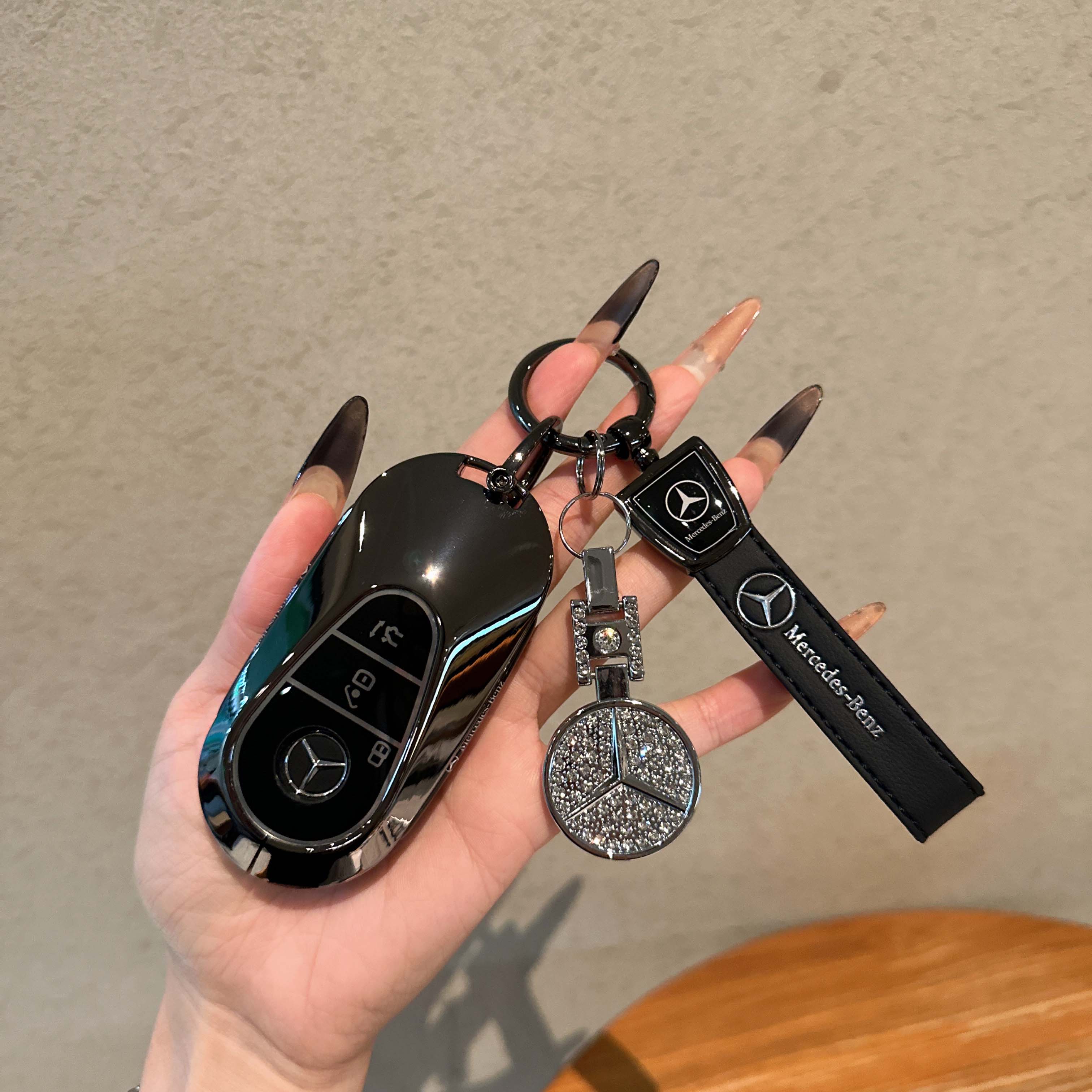 适用于新款奔驰E300钥匙套C级C300L壳C260LS级S400包cla300金属扣