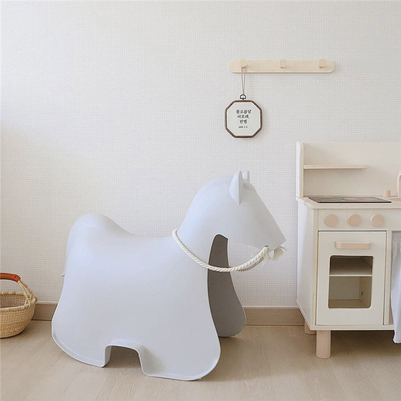 卡通马凳家用创意北欧网红现代简约塑料宝宝加厚小马椅儿童小凳子