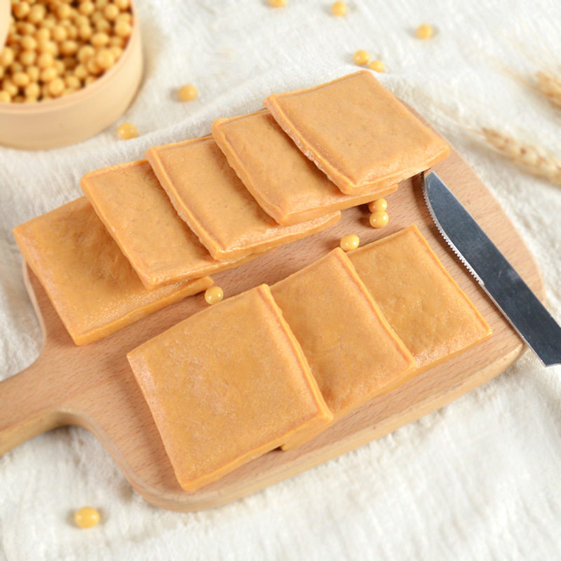 PVC仿真豆腐干模型趣味创意豆干食物食玩火锅店食品展示道具摆件