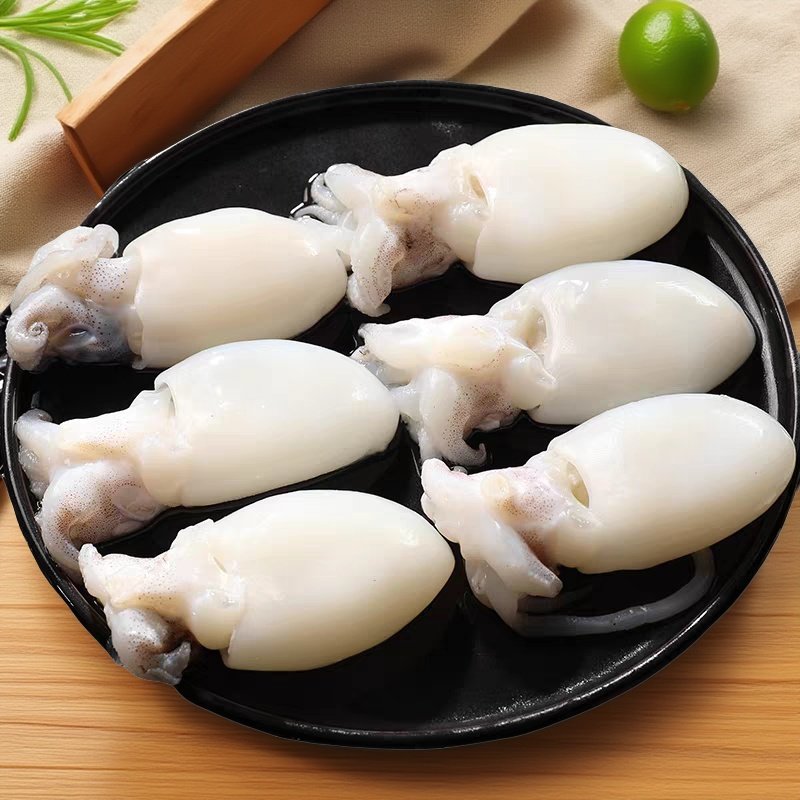 墨鱼仔450g冷冻生鲜半成品火锅食材新鲜冰冻小墨鱼整箱商用