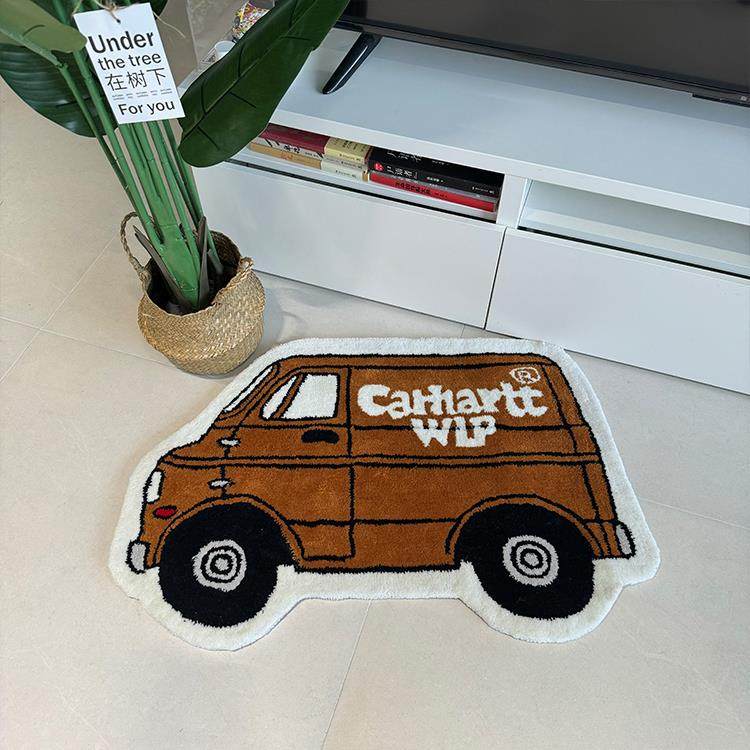 新款卡哈特carhartt家用客厅卧室床边儿童房高密手工簇绒地毯包邮