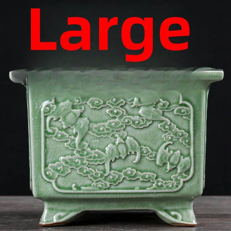 20*15cm冰裂多肉蝴蝶兰特别花盆陶瓷经典动物头花盆创意绿色植物,家居饰品,花盆,淘宝优惠券,粉丝福利购,淘宝优惠卷