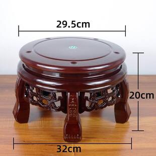 彷实木落地花架阳台客厅电视柜旁单个彷古置物架黄金葛塑料花盆架