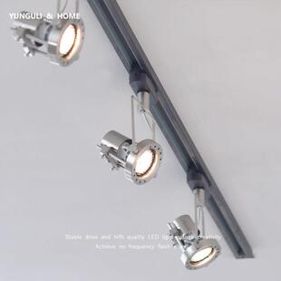 云故里 覆古工业风明装轨道灯射灯商用咖啡厅服装店铺led导轨筒灯