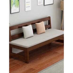 实木沙发客厅家用小户型出租房经济型三人位沙发椅组合靠背长条椅