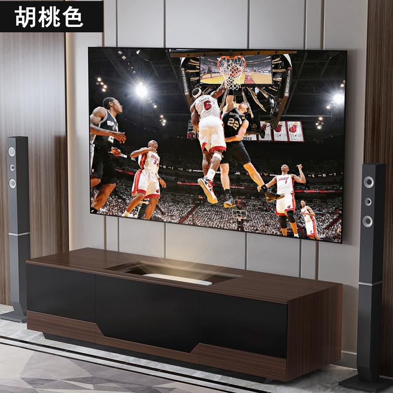 丹莱梅克激光电视柜电动智能伸缩影音设备器材中置激光短焦移动台