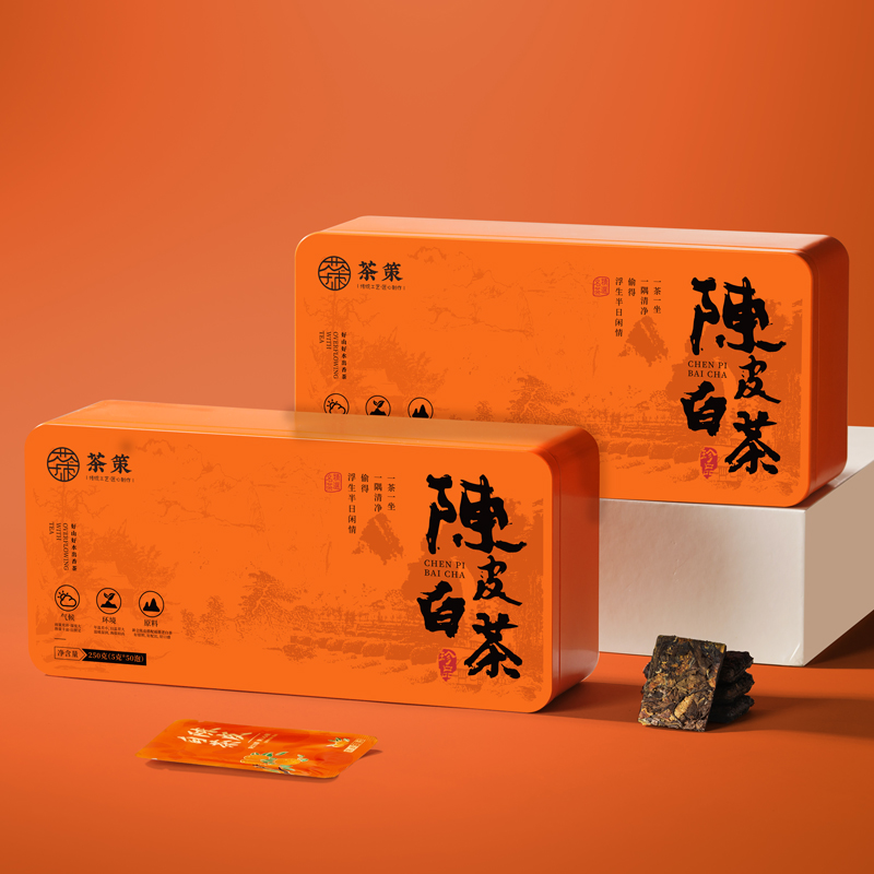 新会陈皮白茶正宗福鼎老白茶寿眉