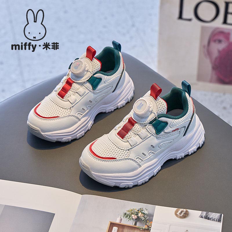 透气休闲女童运动鞋镂空网面