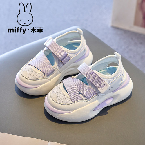 夏季包头休闲女童魔术贴凉鞋