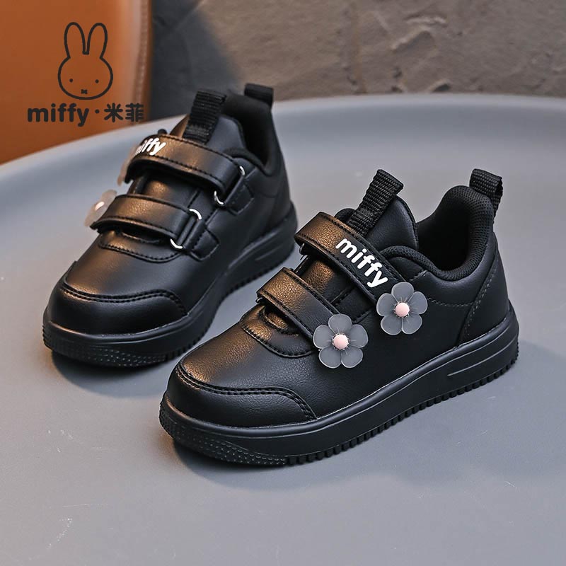 休闲百搭女童免系带运动鞋