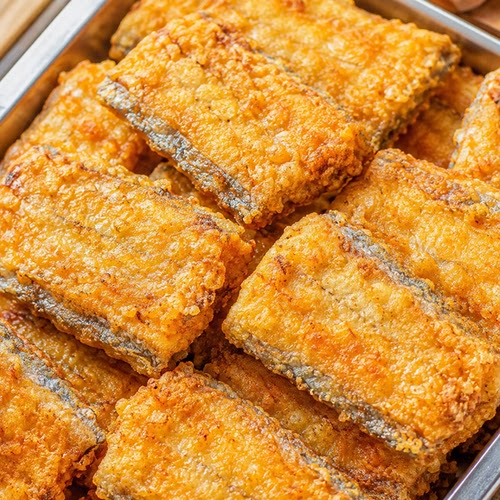 饭店同款香酥免裹粉带鱼块冷冻