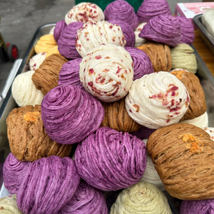 银丝卷玫瑰燕窝丝馒头营养早餐速食半成品加热即食破酥包蒸品面点