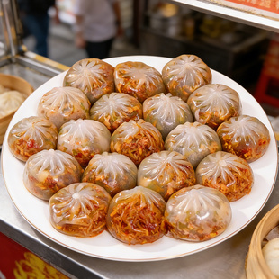 【加热即食】早餐速食水晶薄皮包子加餐上班族速冻锁鲜家中常备