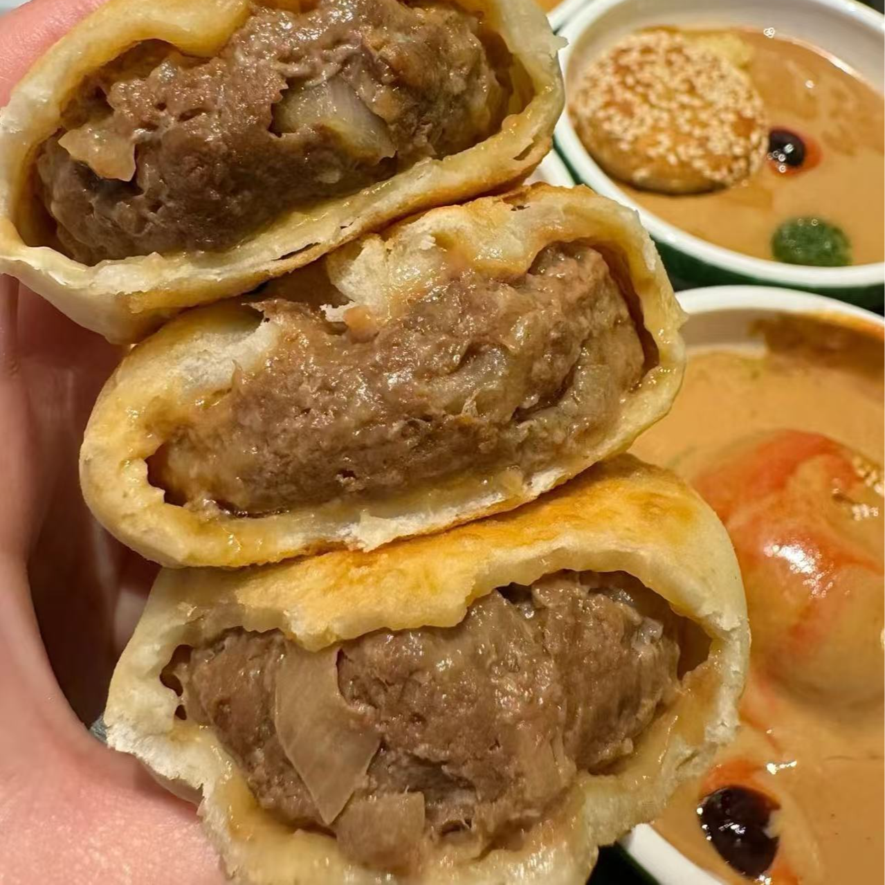 粉丝肉馅饼老北京正宗门钉肉饼