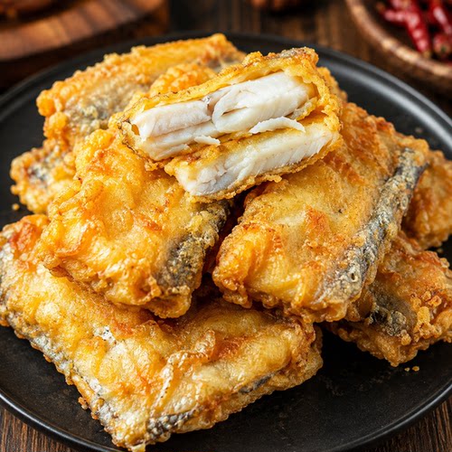 香酥带鱼块下饭菜速食解馋