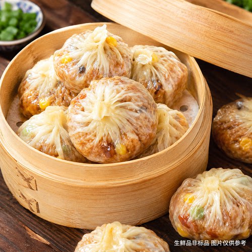 咸蛋黄纸皮烧麦快手早餐速食