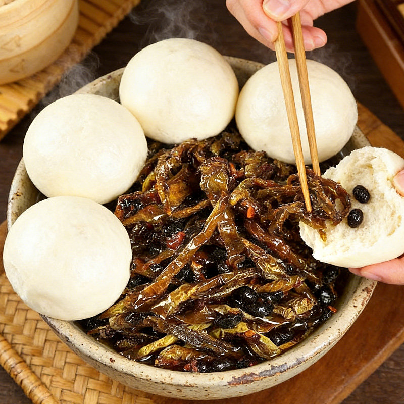 【老坛腌制】晒辣椒豆豉酱上班族早餐常备食品开盖即食方便速食,粮油调味/速食/干货/烘焙,辣椒酱,淘宝优惠券,粉丝福利购,淘宝优惠卷