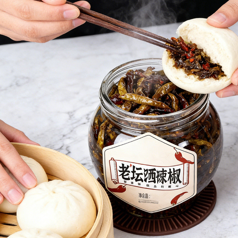 【开罐即食】湖南老坛腌辣椒网红解馋零食开味下饭菜居家差旅速食,粮油调味/速食/干货/烘焙,辣椒酱,淘宝优惠券,粉丝福利购,淘宝优惠卷