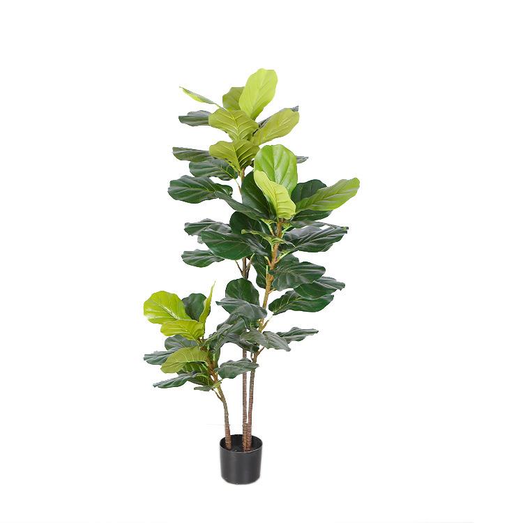 仿真植物琴叶榕1.4米三头葫芦树人造植物家居装饰北欧风盆栽