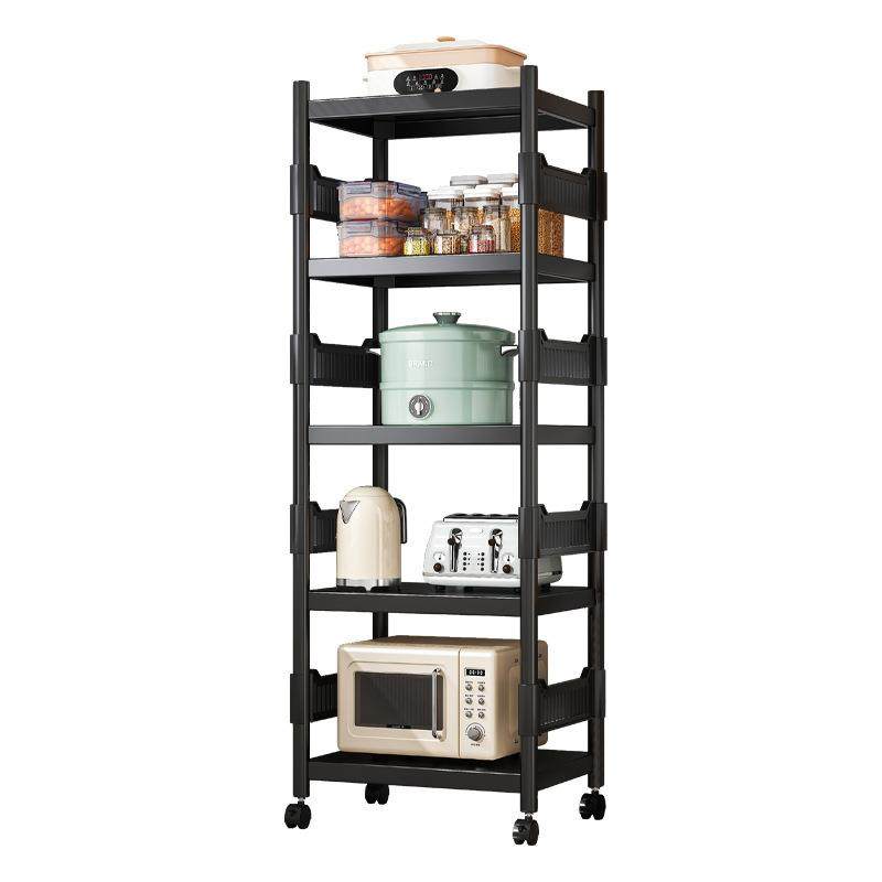 家用加厚碳钢可移动置物架厨房多功能小电器烤箱微波炉锅具收纳架,收纳整理,书桌收纳置物架,淘宝优惠券,粉丝福利购,淘宝优惠卷