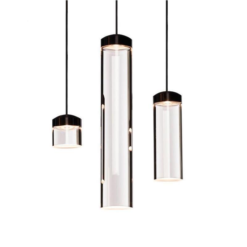 北欧后现代创意个性餐吧床台吊简约卧室头L灯EDw10001玻璃圆柱吊