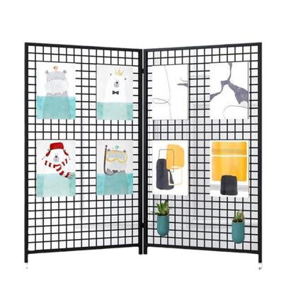 幼儿园画展作品折叠展示架货架饰品美术绘画铁艺网格铁丝网置物架