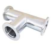 304不锈钢真空快装 三通KF25等径异径法兰卡盘卡箍接头K16新款