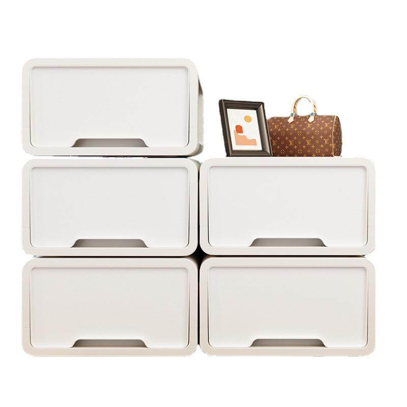 厂家收纳箱抽屉式大号衣服收纳柜整理塑料玩具储物柜带抽屉