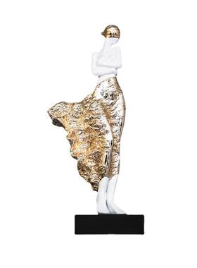 轻奢美女人物雕塑摆件客厅高级感个性创意家居样板间酒店大堂装饰