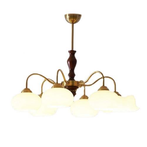 法式中古客厅吊灯美餐厅卧书房室柿子吊灯灯侘寂田式园民宿实木具