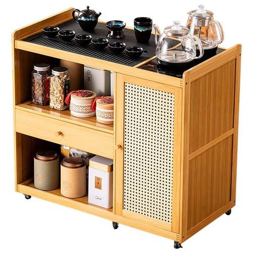 可移动茶台茶桌家用放阳台泡茶桌一整套办公室茶水柜小茶几