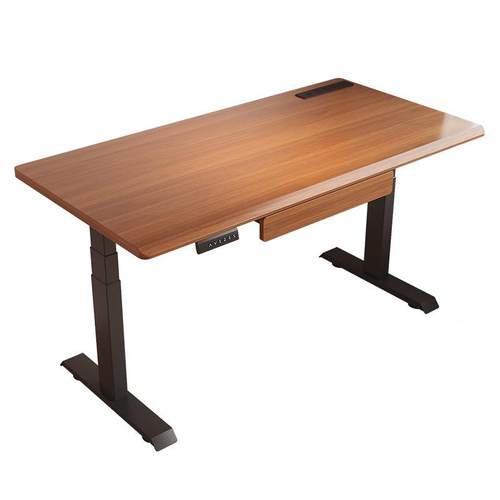 实木电动升降桌电脑桌可升降桌子家用学习工作台办公书桌升降式