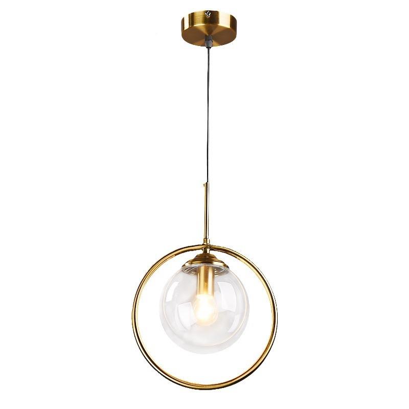 北欧头灯具卧室床吊灯魔豆吧台餐厅60580灯单璃头玻小灯简吊约超