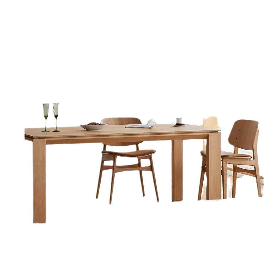 北欧日式餐桌实木长方形饭桌子简约现代科尔桌工作台书桌原木风格