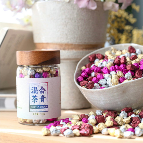 四库 混合茶膏 古法熬制陈皮+玫瑰+茉莉+原味4种风味T2