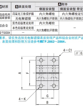 替铝CLTAM底座用支架侧面安装型CLNA CLTB CLTM MFSTF导向轴支座