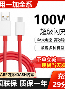 YUSHEDA适用一加100w闪充65w线typec数据线PD快充Ace2双头8/9r手机8t/7/6/5充电器pro9/10线warp七tpyec冲80w