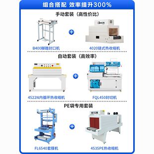 塑封机商用全自动热收缩机塑封机包装机pof收缩礼品盒餐具热缩膜