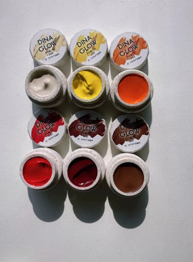 DINAGLOW新品彩绘胶万花筒调色系列（342-355）14色套罐装甲油胶