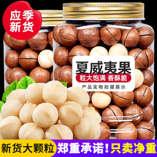 夏威夷果坚果官方旗舰店2025年新货干果500g原味批发整箱休闲零食