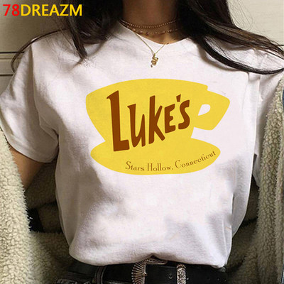 Gilmore Girls T-shirt吉尔摩女孩欧美正肩T恤女短袖t恤女夏季ins