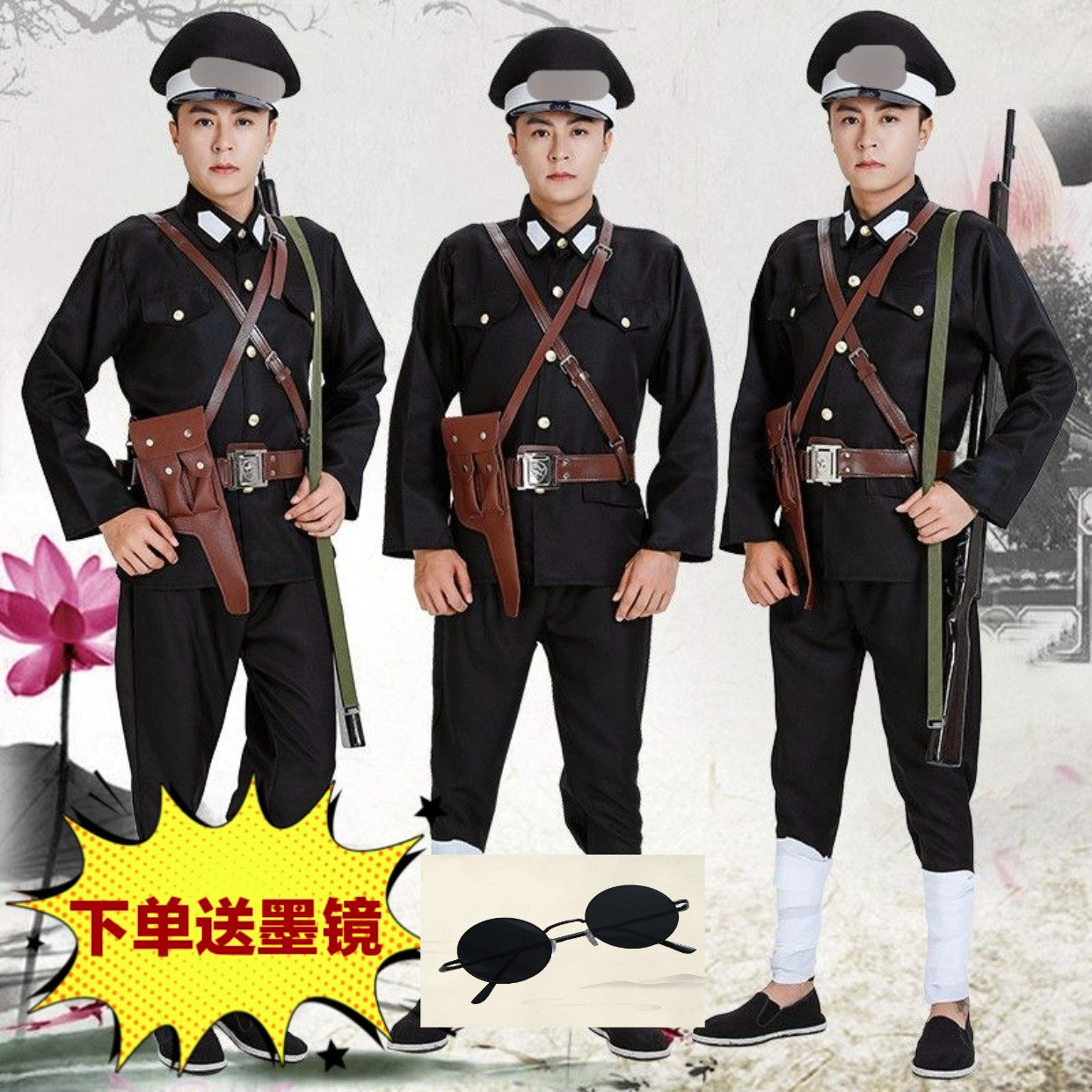 民国警察服二狗子演出服上海滩巡捕房同款伪军舞台话剧表演服装 - 实物图