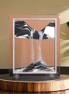 创意流沙画液体沙漏摆件解压治愈办公室好物桌面装饰品生日小礼物