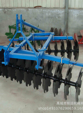 加重型2.2米宽的悬挂式圆盘中耙 耙片直径560mm的耕地碎土圆盘耙